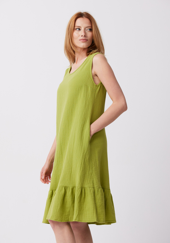 Limonkowa sukienka 1200