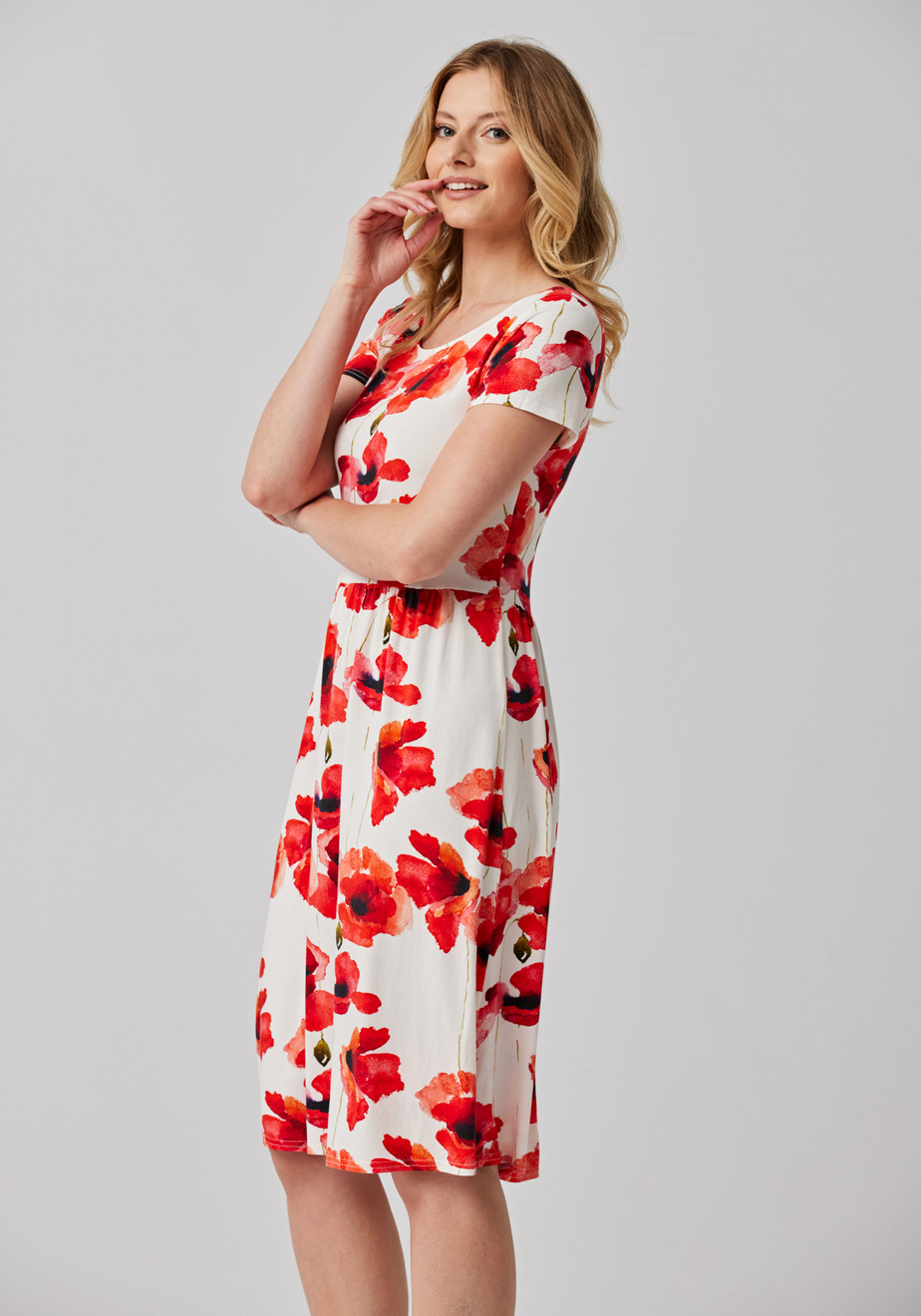 Odcinana sukienka w maki 1430