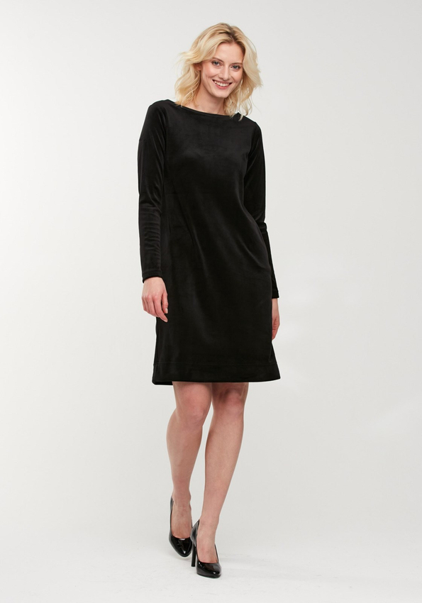 Prosta welurowa sukienka 1836