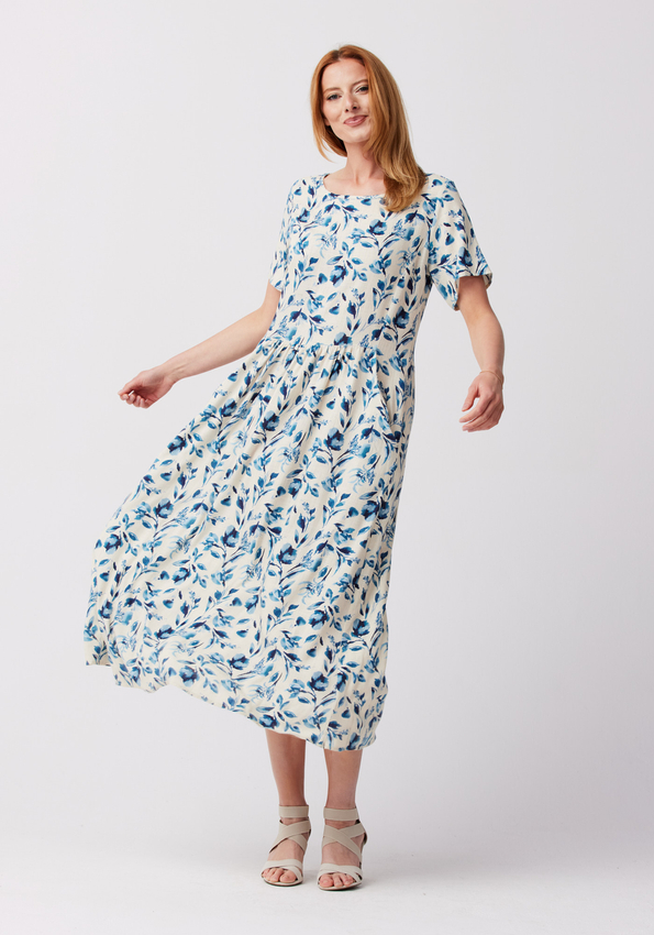 Kremowa sukienka 1310