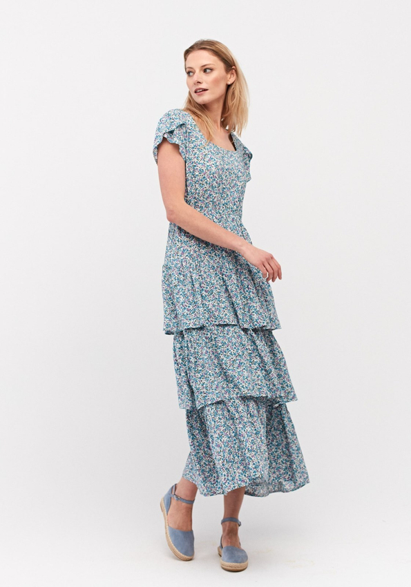 Sukienka z falbanami 1082