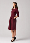 Elegancka bordowa sukienka 1778
