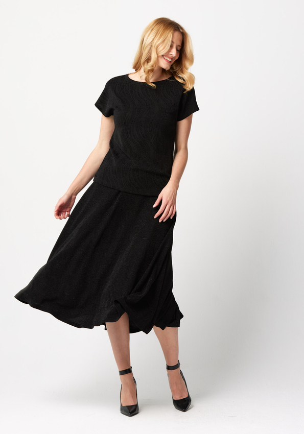 Połyskująca spódnica midi 2195