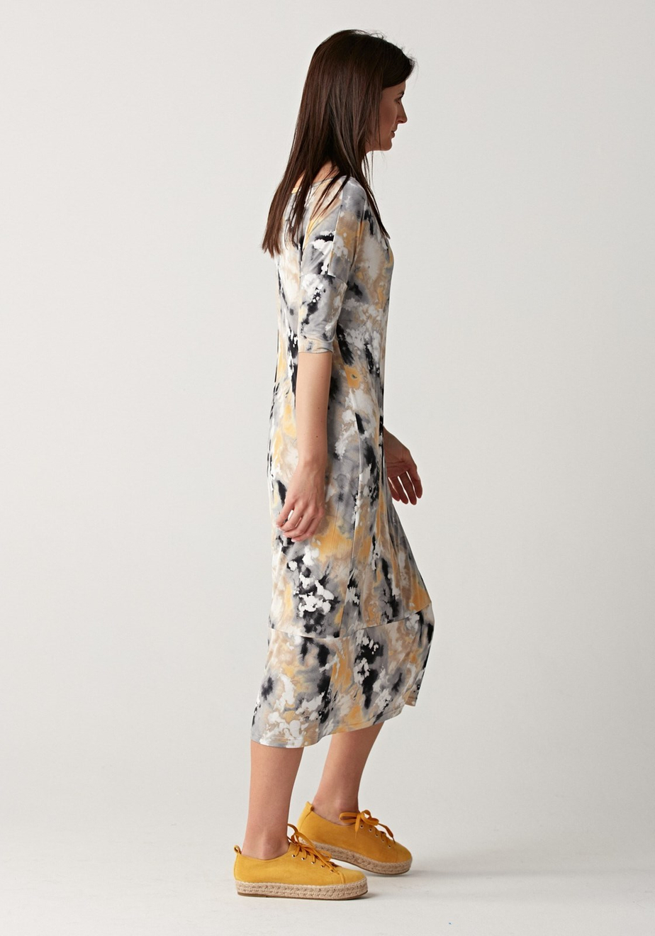 Cieniowana sukienka midi 1447