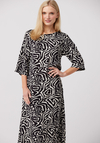 Czarno-biała sukienka 1087